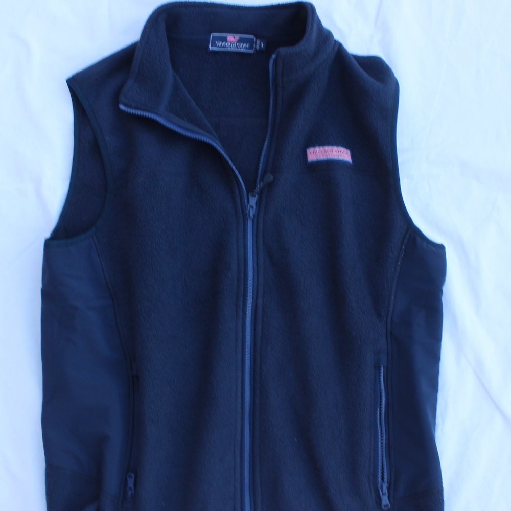 Vineyard Vines Sleeveless Zip Sweater